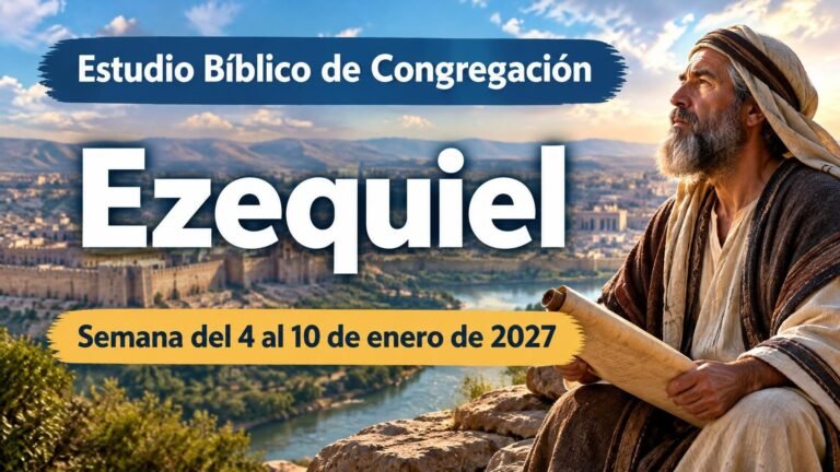 Estudio Bíblico de Congregación para la semana del 4 al 10 de enero de 2027