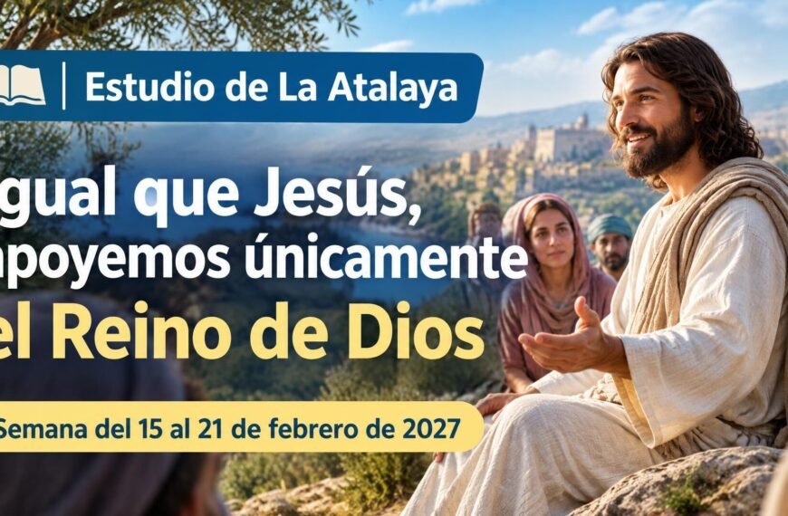 Comentarios para la reunión TJ Estudio de La Atalaya para la semana del 15 al 21 de febrero de 2027