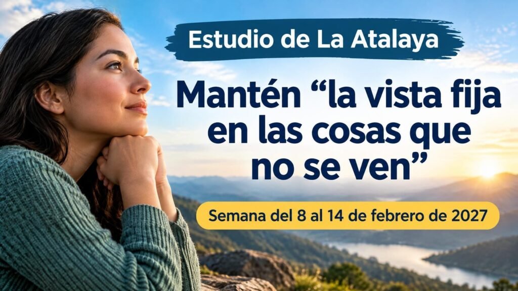 Estudio de La Atalaya para la semana del 8 al 14 de febrero de 2027