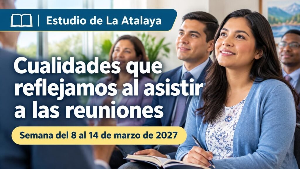 Estudio de La Atalaya para la semana del 8 al 14 de marzo de 2027