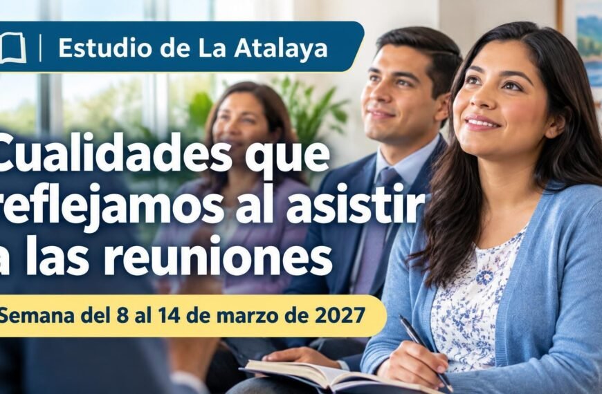 Estudio de La Atalaya para la semana del 8 al 14 de marzo de 2027