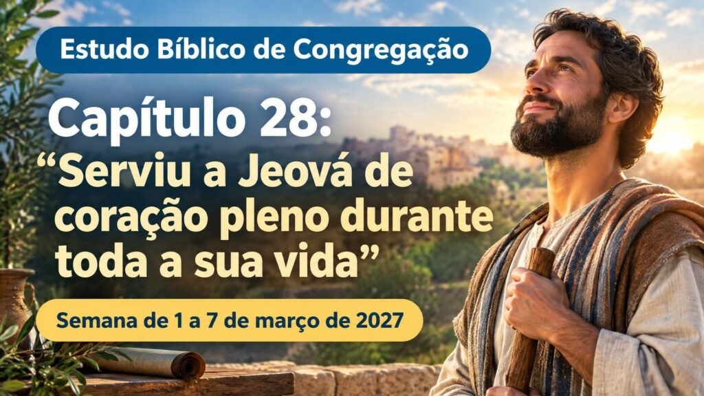 Estudo Bíblico de Congregação para a semana de 1 a 7 de março de 2027 Estudo Bíblico de Congregação para a semana de 1 a 7 de março de 2027