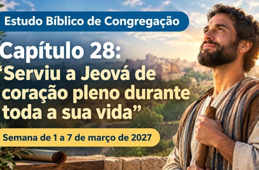 Comentários para a reunião TJ Estudo Bíblico de Congregação para a semana de 1 a 7 de março de 2027