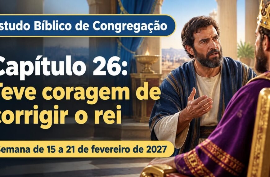 Comentários para a reunião TJ Estudo Bíblico de Congregação para a semana de 15 a 21 de fevereiro de 2027