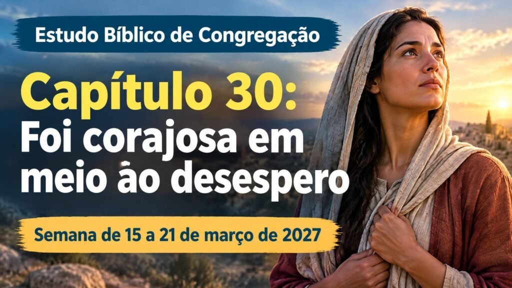 Estudo Bíblico de Congregação para a semana de 15 a 21 de março de 2027 Estudo Bíblico de Congregação para a semana de 15 a 21 de março de 2027
