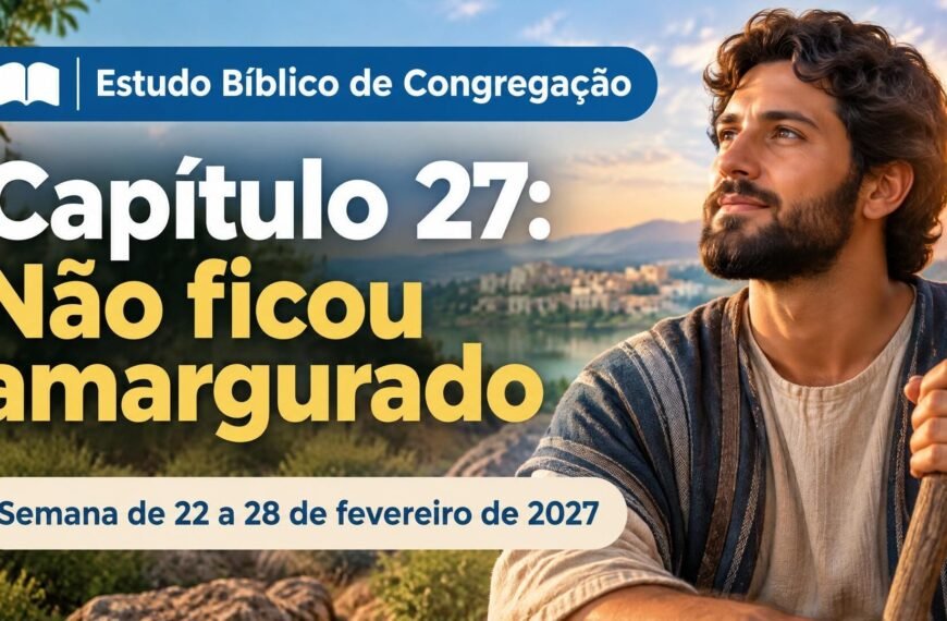 Comentários para a reunião TJ Estudo Bíblico de Congregação para a semana de 22 a 28 de fevereiro de 2027