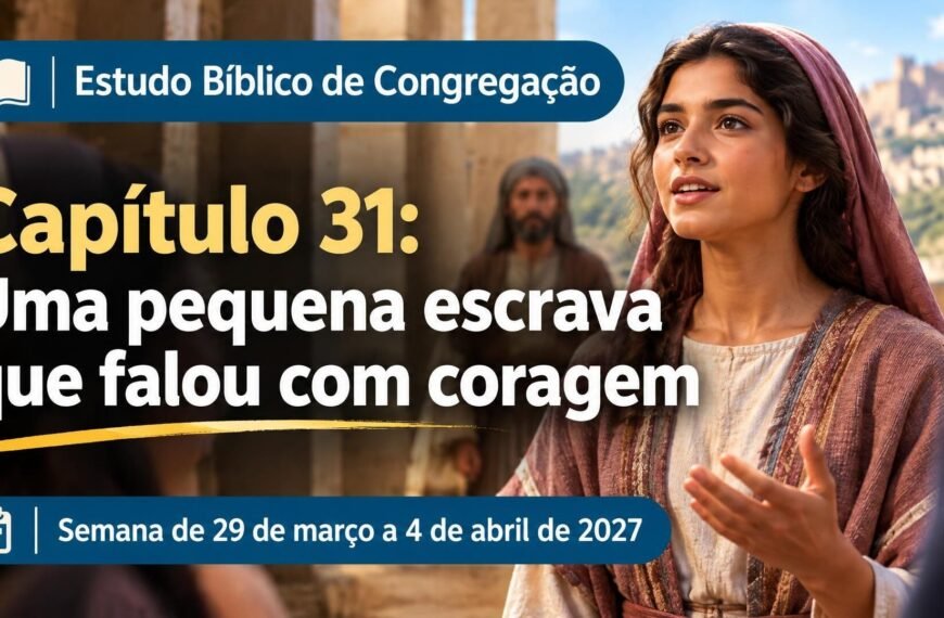 Estudo Bíblico de Congregação para a semana de 29 de março a 4 de abril de 2027