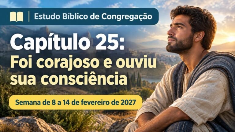 Estudo Bíblico de Congregação para a semana de 8 a 14 de fevereiro de 2027