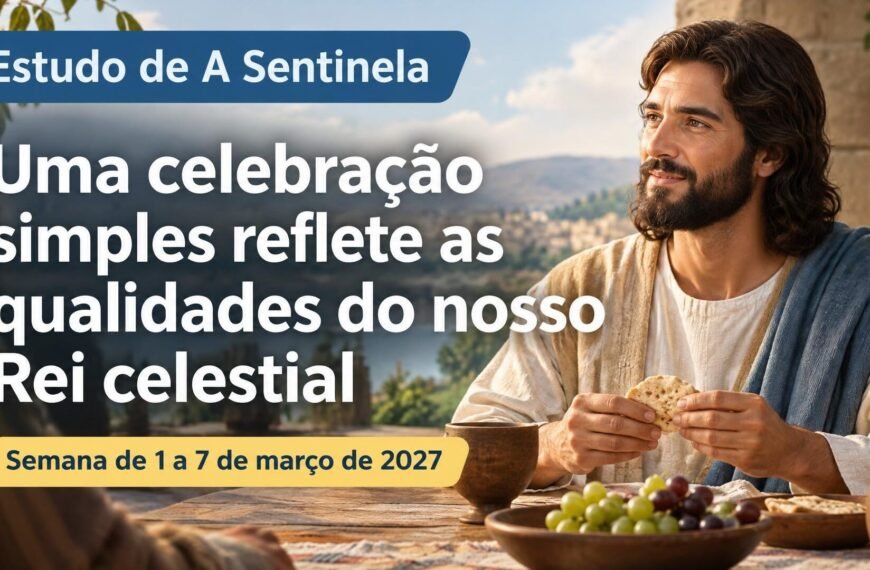 Estudo de A Sentinela para a semana de 1 a 7 de março de 2027