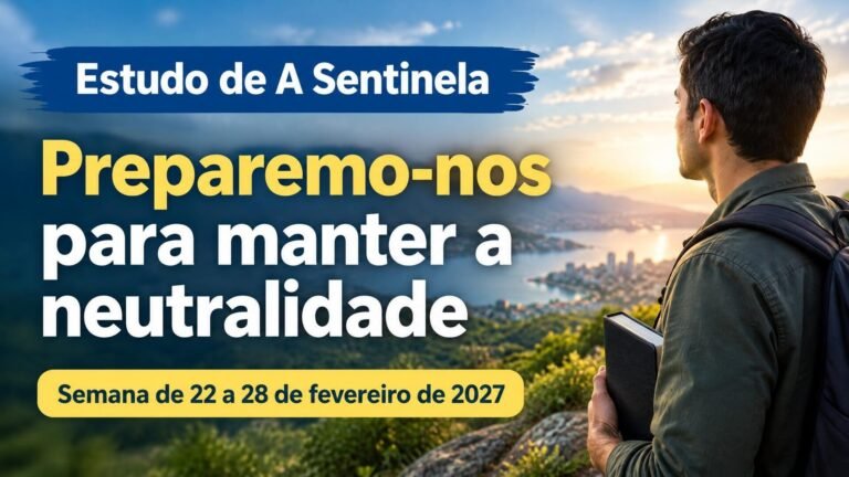 Estudo de A Sentinela da semana de 22 a 28 de fevereiro de 2027