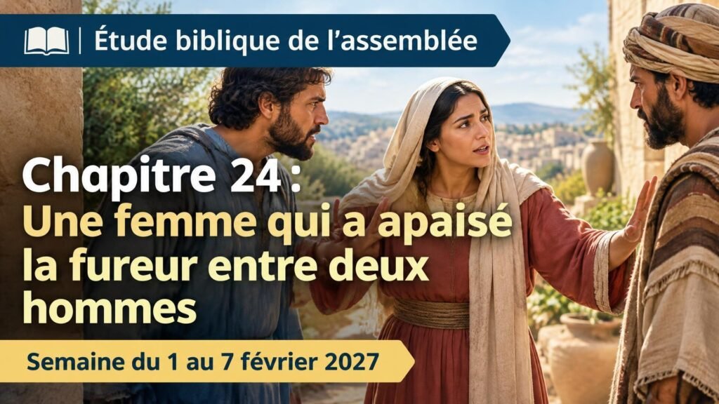 Étude biblique de l’assemblée pour la semaine du 1er au 7 février 2027
