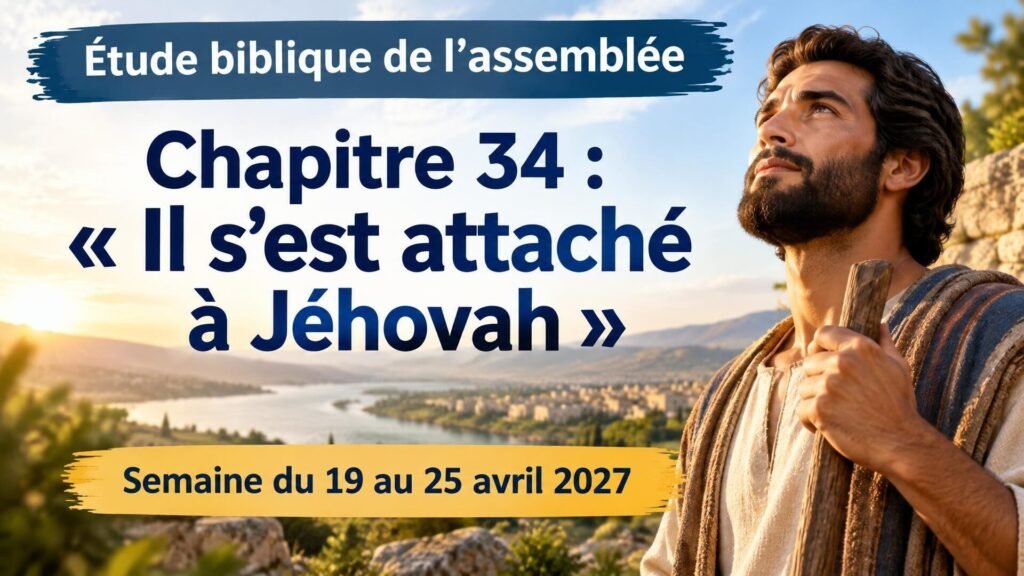 Étude biblique de l’assemblée pour la semaine du 19 au 25 avril 2027