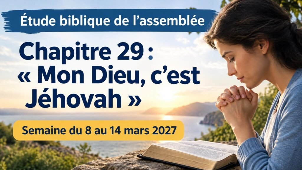 Étude biblique de l’assemblée pour la semaine du 8 au 14 mars 2027
