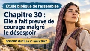Étude biblique de l’assemblée pour la semaine du 15 au 21 mars 2027