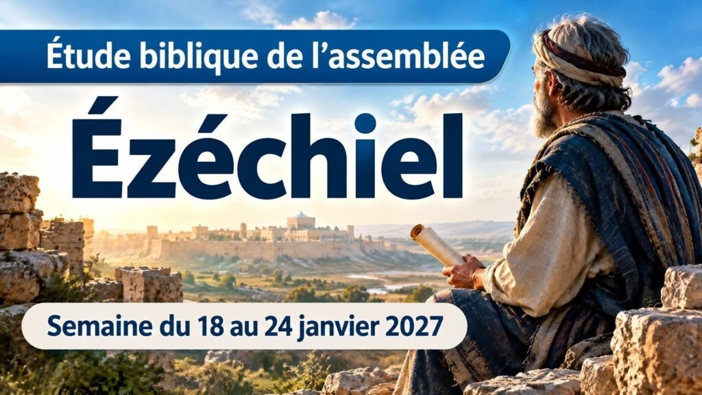 Étude biblique de l’assemblée pour la semaine du 18 au 24 janvier 2027