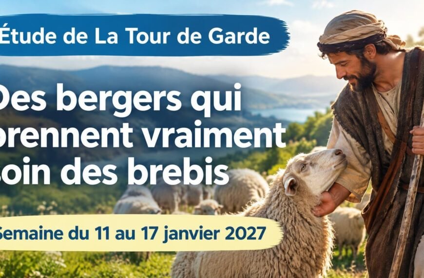 Étude de La Tour de Garde pour la semaine du 11 au 17 janvier 2027