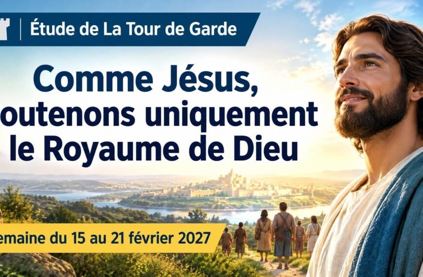 Étude de La Tour de Garde pour la semaine du 15 au 21 février 2027