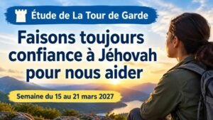 Étude de La Tour de Garde pour la semaine du 15 au 21 mars 2027
