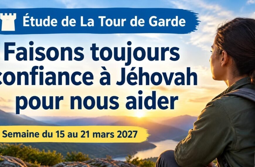 Étude de La Tour de Garde pour la semaine du 15 au 21 mars 2027
