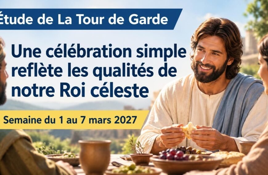 Étude de La Tour de Garde pour la semaine du 1er au 7 mars 2027