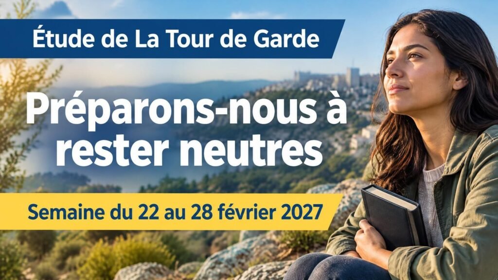 Étude de La Tour de Garde pour la semaine du 22 au 28 février 2027 Étude de La Tour de Garde pour la semaine du 22 au 28 février 2027