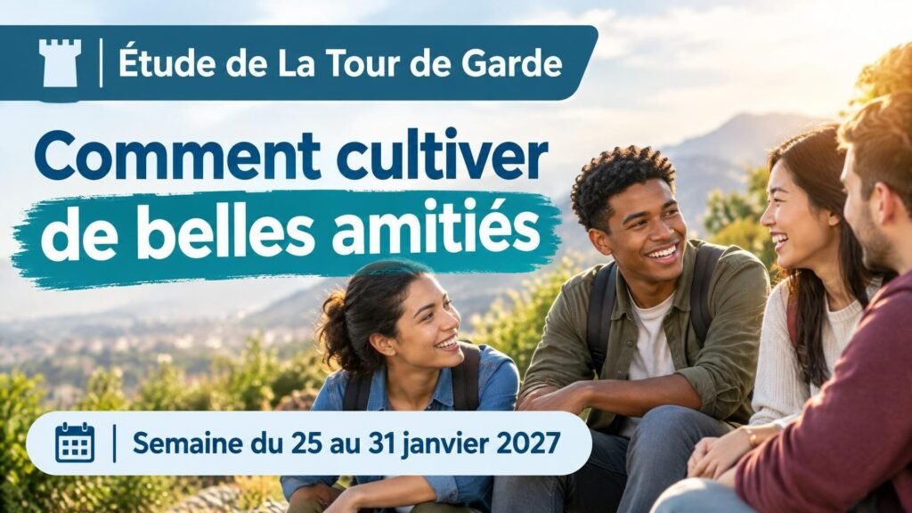 Étude de La Tour de Garde pour la semaine du 25 au 31 janvier 2027