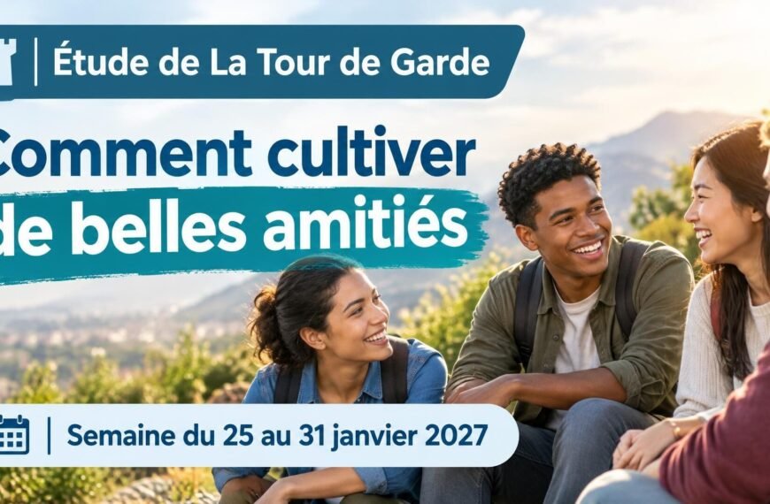 Étude de La Tour de Garde pour la semaine du 25 au 31 janvier 2027