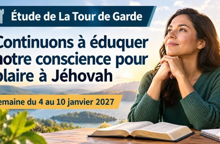 Étude de La Tour de Garde pour la semaine du 4 au 10 janvier 2027