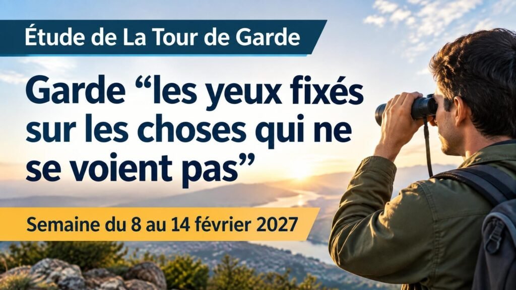 Étude de La Tour de Garde pour la semaine du 8 au 14 février 2027