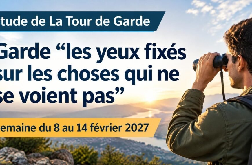 Étude de La Tour de Garde pour la semaine du 8 au 14 février 2027