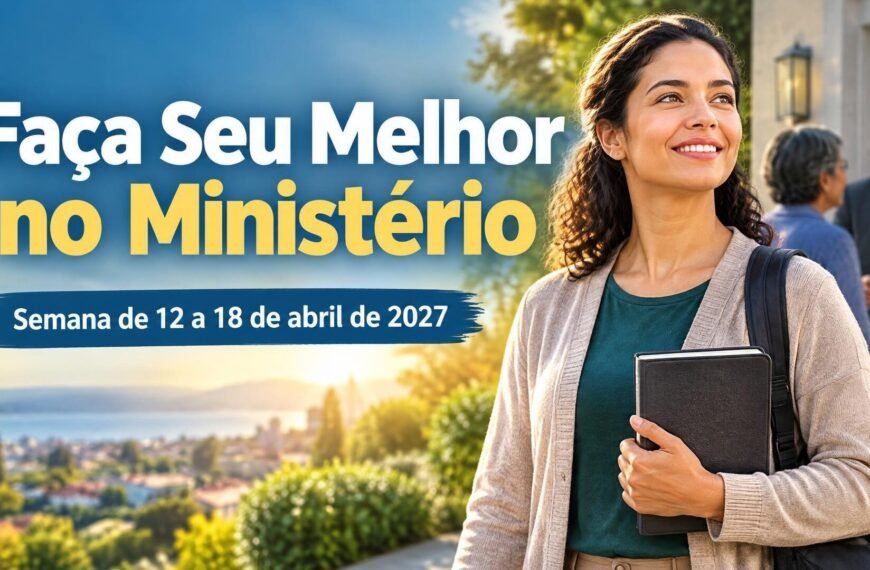 Faça Seu Melhor no Ministério Faça Seu Melhor no Ministério para a semana de 12 a 18 de abril de 2027