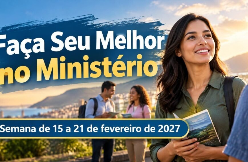 Comentários para a reunião TJ Faça Seu Melhor no Ministério para a semana de 15 a 21 de fevereiro de 2027