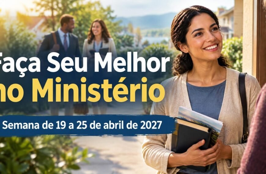 Faça Seu Melhor no Ministério Faça Seu Melhor no Ministério na semana de 19 a 25 de abril de 2027