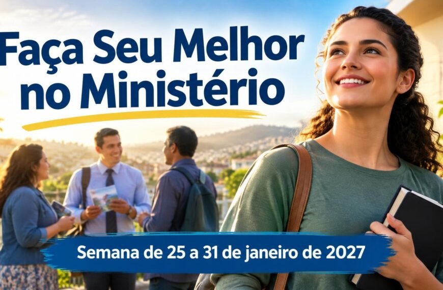 Faça Seu Melhor no Ministério para a semana de 25 a 31 de janeiro de 2027