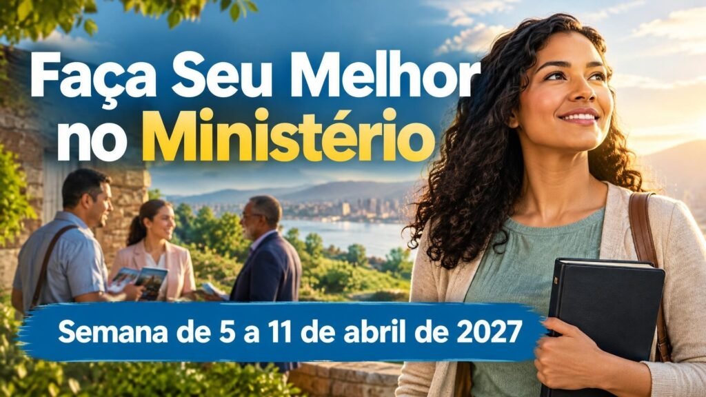 Faça Seu Melhor no Ministério para a semana de 5 a 11 de abril de 2027 Faça Seu Melhor no Ministério para a semana de 5 a 11 de abril de 2027