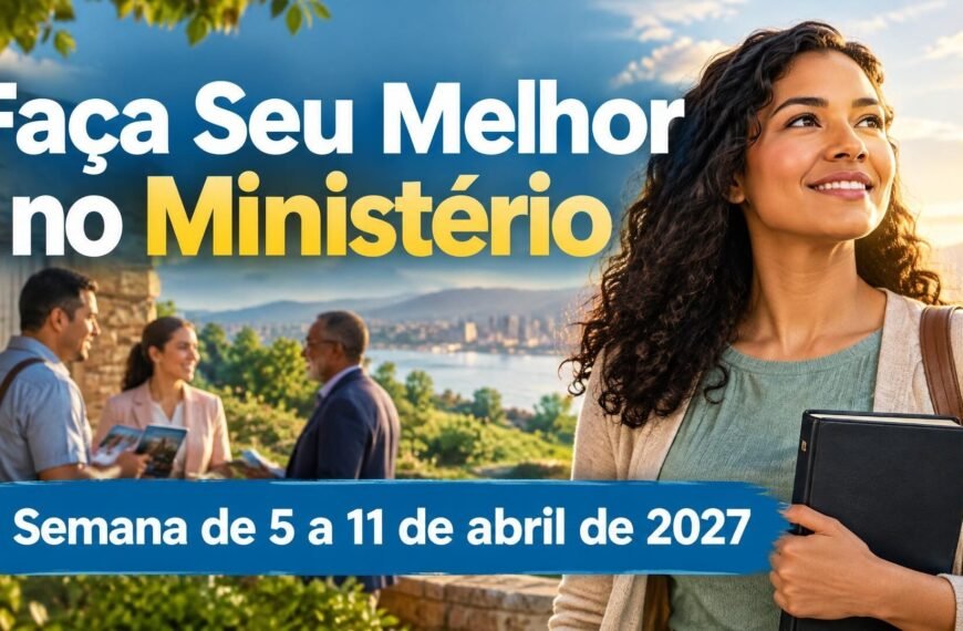 Faça Seu Melhor no Ministério Faça Seu Melhor no Ministério para a semana de 5 a 11 de abril de 2027