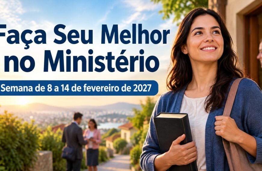 Comentários para a reunião TJ Faça Seu Melhor no Ministério para a semana de 8 a 14 de fevereiro de 2027