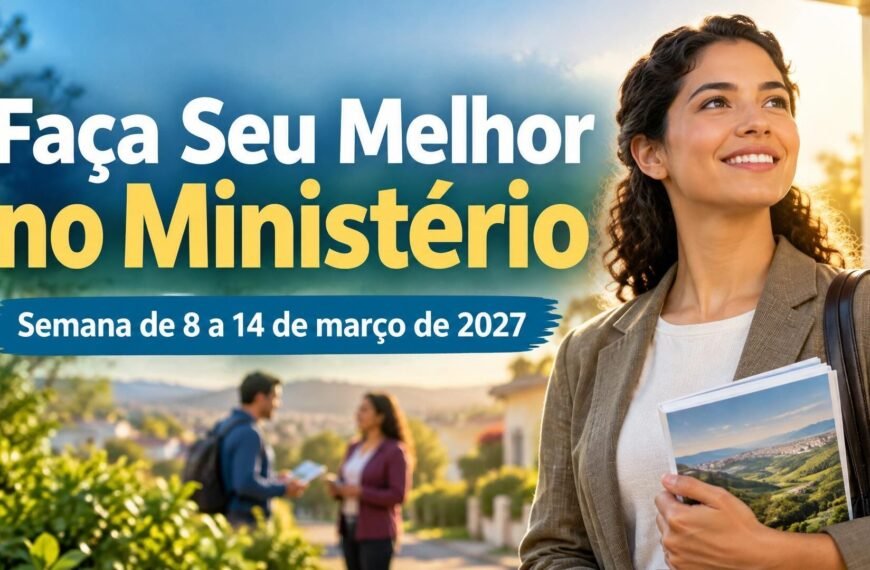 Faça Seu Melhor no Ministério Faça Seu Melhor no Ministério para a semana de 8 a 14 de março de 2027