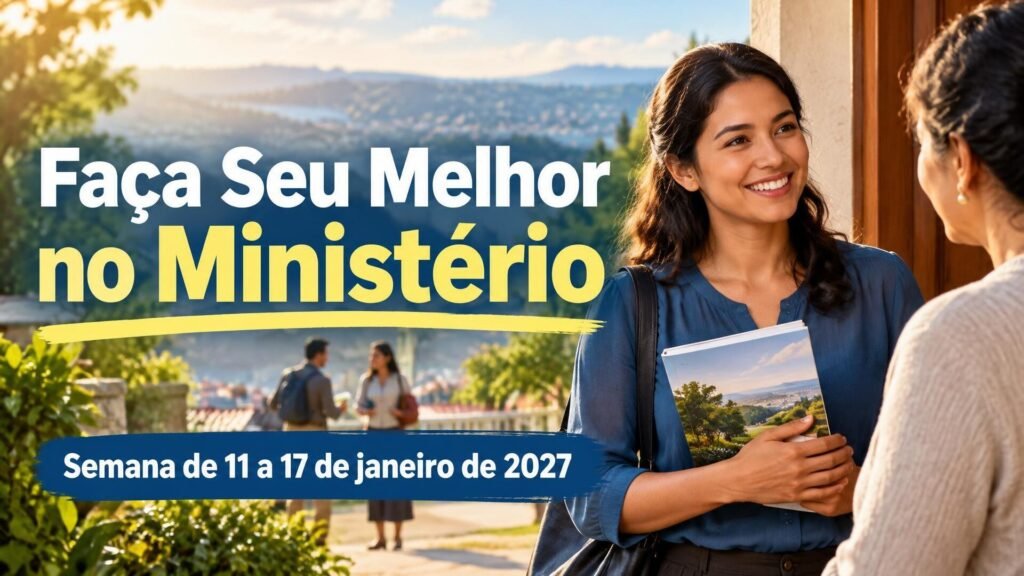 Faça Seu Melhor no Ministério para a semana de 11 a 17 de janeiro de 2027