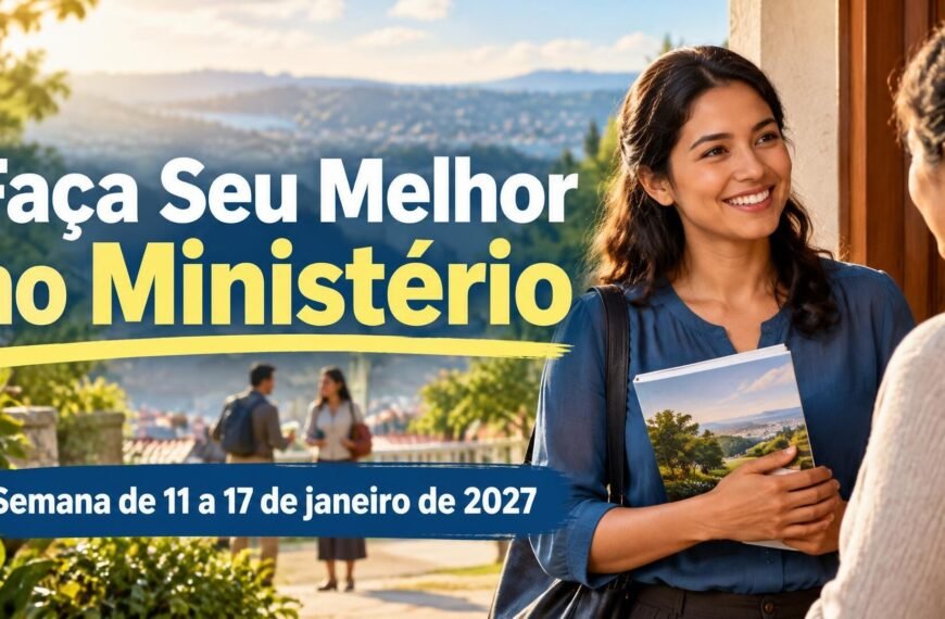 Faça Seu Melhor no Ministério para a semana de 11 a 17 de janeiro de 2027