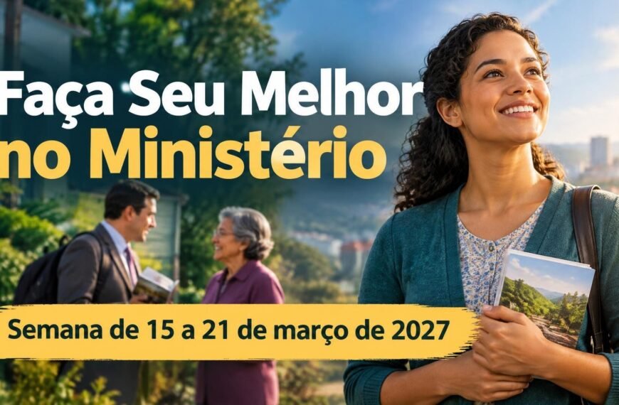 Faça Seu Melhor no Ministério Faça Seu Melhor no Ministério para a semana de 15 a 21 de março de 2027