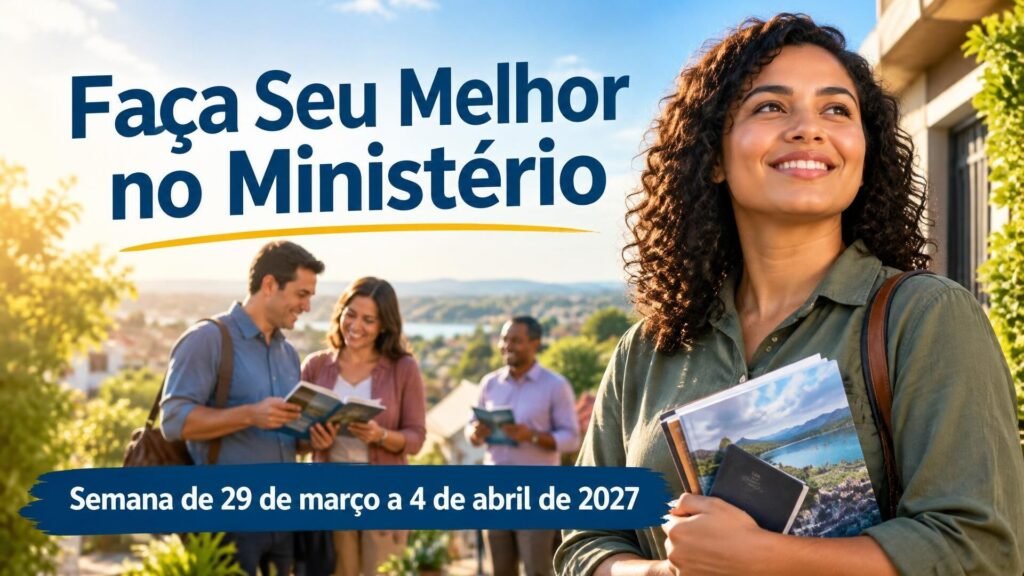 Faça Seu Melhor no Ministério para a semana de 29 de março a 4 de abril de 2027 Faça Seu Melhor no Ministério para a semana de 29 de março a 4 de abril de 2027