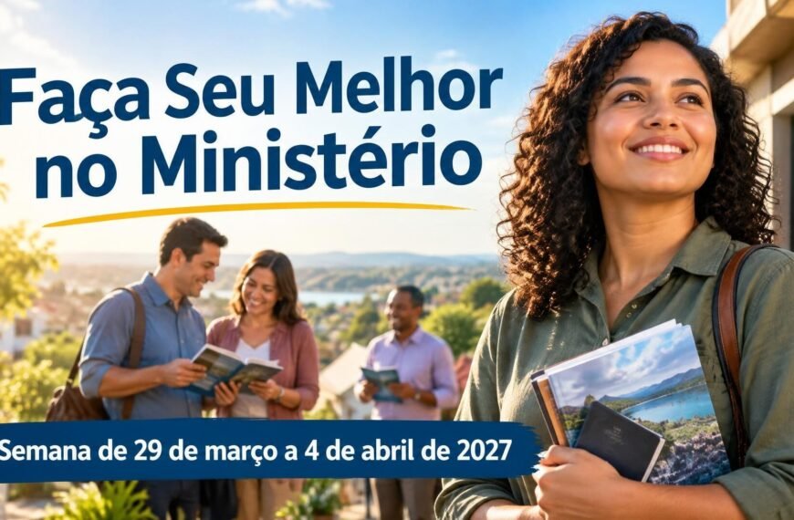 Faça Seu Melhor no Ministério Faça Seu Melhor no Ministério para a semana de 29 de março a 4 de abril de 2027