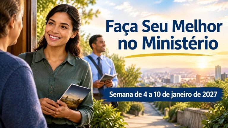 Faça Seu Melhor no Ministério para a semana de 4 a 10 de janeiro de 2027