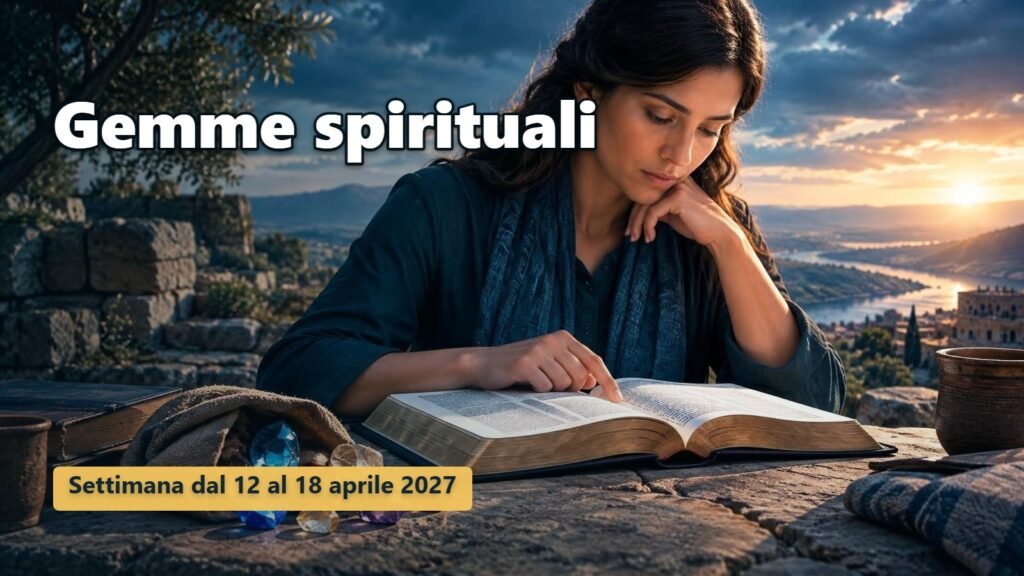 Gemme spirituali per la settimana dal 12 al 18 aprile 2027 Gemme spirituali per la settimana dal 12 al 18 aprile 2027