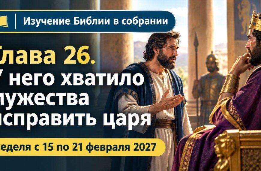 Изучение Библии в собрании Изучение Библии в собрании на неделю с 15 по 21 февраля 2027 года