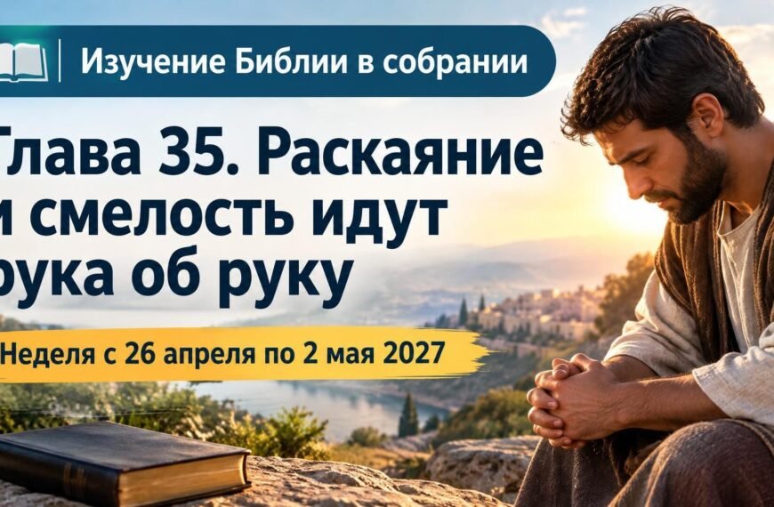 Комментарии к встрече Свидетелей Иеговы Изучение Библии в собрании на неделю с 26 апреля по 2 мая 2027 года