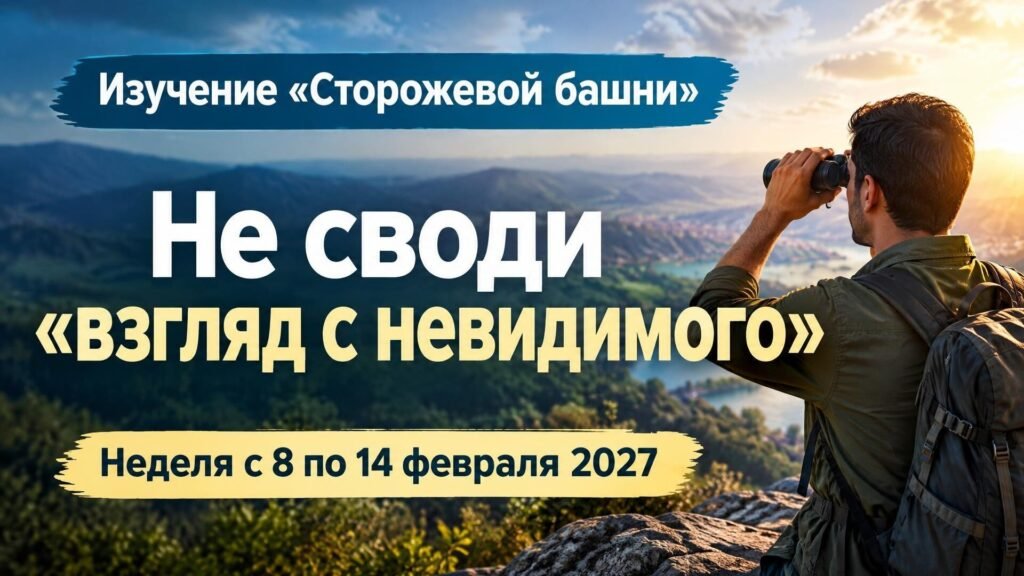 Изучение Сторожевой башни за неделю с 8 по 14 февраля 2027 года Изучение Сторожевой башни за неделю с 8 по 14 февраля 2027 года