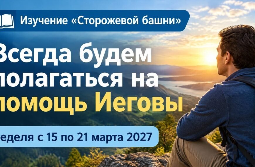 Комментарии к встрече Свидетелей Иеговы Изучение «Сторожевой башни» на неделю 15—21 марта 2027 года