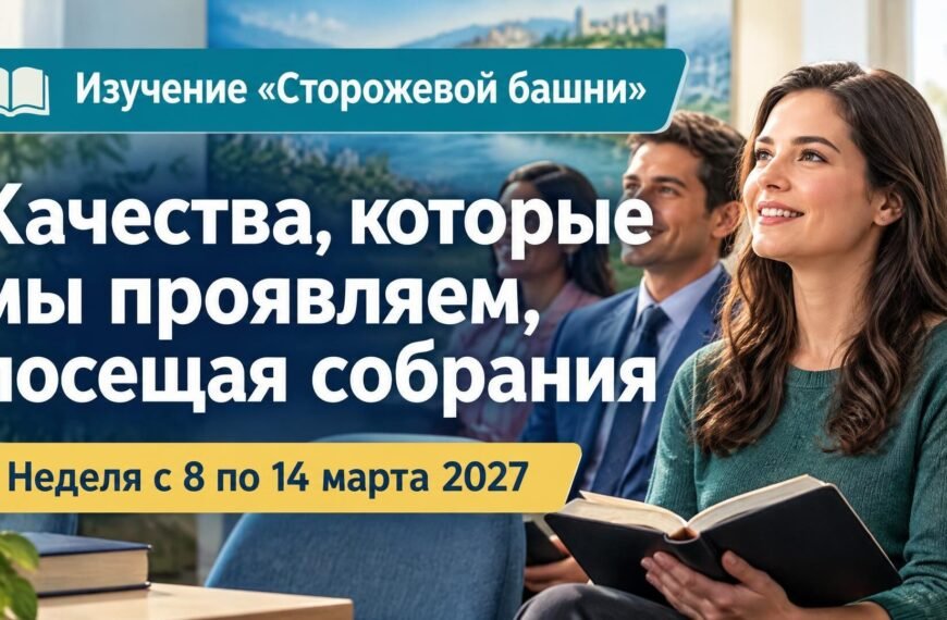 Комментарии к встрече Свидетелей Иеговы Изучение «Сторожевой башни» на неделю 8—14 марта 2027 года